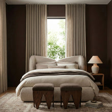 Load image into Gallery viewer, Altair - Fabric Bench - Dark Brown Base
