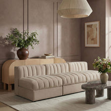 Load image into Gallery viewer, Rummi - Velvet Performance Fabric Upholstered 3 Piece Modular Armless Sofa
