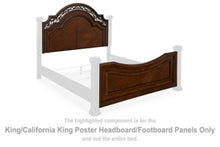 Load image into Gallery viewer, Lavinton - King/ California King Poster Headboard/ Footboard Panels - Brown
