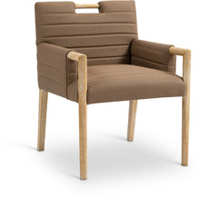 Load image into Gallery viewer, Aimee - Dining Arm Chair - Light Brown Legs
