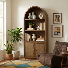 Load image into Gallery viewer, Botanical - Oak Veneer And Solid Wood Bookcase
