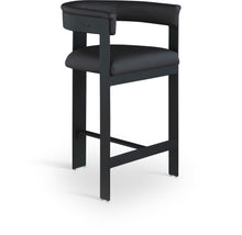 Load image into Gallery viewer, Romeo - Faux Leather Counter Stool With Black Base (Set of 2)

