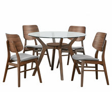 Load image into Gallery viewer, Oscar - Round Glass Dining Table Set

