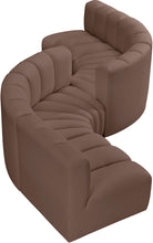 Load image into Gallery viewer, Arc - Faux Leather 6 Piece Modular Sofa
