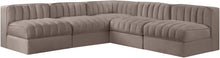 Load image into Gallery viewer, Rummi - Armless Velvet Performance Fabric Upholstered 5 Piece Modular Sectional
