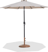 Load image into Gallery viewer, Fiji - Aluminum Patio Umbrella With Round Teak And Black Base
