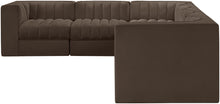 Load image into Gallery viewer, Rummi - Velvet Performance Fabric Upholstered 6 Piece Modular Sectional (With 3 Corner Chairs)
