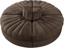 Load image into Gallery viewer, Rummi - Round Velvet Performance Fabric Upholstered 4 Piece Modular Sofa
