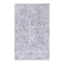 Load image into Gallery viewer, Maval - 2' X 3' Washable Area Rug - Blue / Cream
