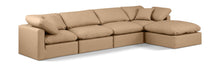 Load image into Gallery viewer, Indulge - Faux Leather 5 Piece Modular Sectional With Chaise - Tan
