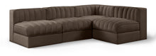 Load image into Gallery viewer, Rummi - Armless Velvet Performance Fabric Upholstered 4 Piece Modular Sectional
