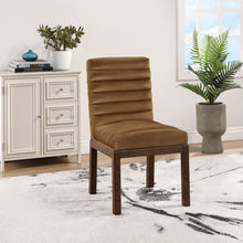 Load image into Gallery viewer, Evelyn - Dining Chair With Brown Legs - Saddle
