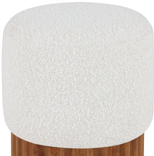 Load image into Gallery viewer, Veranda - Ottoman / Stool With Brown Base
