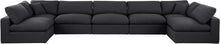 Load image into Gallery viewer, Comfy - 7 Piece Linen Modular Armless Sectional
