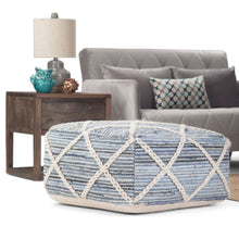 Load image into Gallery viewer, Cowan - Handcrafted Square Pouf
