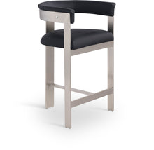 Load image into Gallery viewer, Romeo - Faux Leather Counter Stool With Silver Base (Set of 2)
