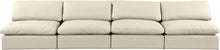 Load image into Gallery viewer, Comfy - Faux Leather Modular Armless Sofa 4 Seats
