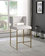Load image into Gallery viewer, Caleb - Counter Stool with Gold Legs (Set of 2)
