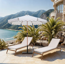 Load image into Gallery viewer, Amalfi - Aluminum Patio Umbrella - Black Base / Light Brown Pole
