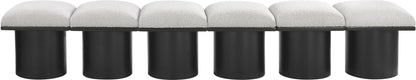 Pavilion - 6 Piece Modular Bench With Black Base