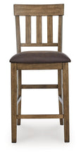 Load image into Gallery viewer, Urbinforte - Upholstered Barstool (Set of 2) - Light Brown
