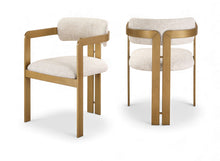 Load image into Gallery viewer, Aurum - Linen Textured Fabric Upholstered Dining Chair (Set of 2)
