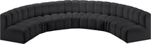 Load image into Gallery viewer, Arc - Faux Leather 7 Piece U-Shaped Modular Sofa
