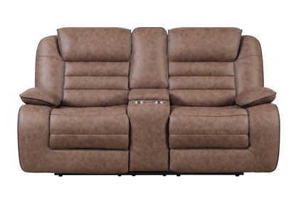 U2250 - Reclining Sofa / Console Reclining Loveseat / Glider Recliner - Brown