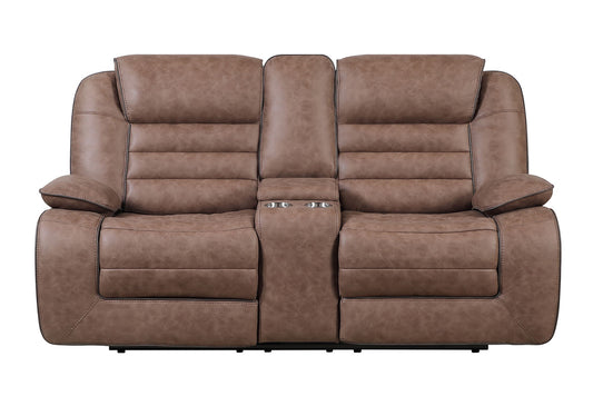 U2250 - Console Reclining Loveseat - Brown