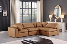 Load image into Gallery viewer, Comfy - 4 Piece Faux Leather Modular Armless Sectional
