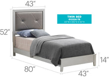 Load image into Gallery viewer, Padded Headboard Bed
