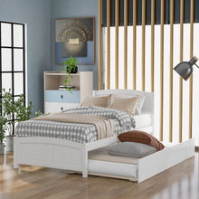 Load image into Gallery viewer, Platform Bed &amp; Headboard, Footboard And Wood Slat Support
