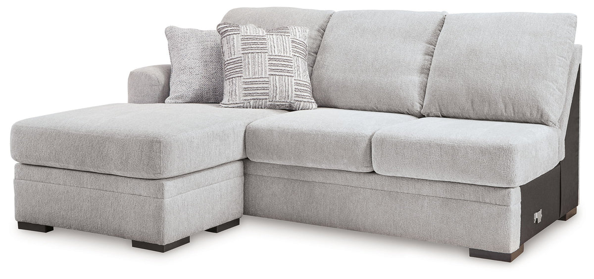 Gabyleigh - Laf Sofa Chaise - Nickel