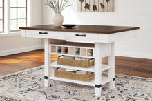 Load image into Gallery viewer, Valebeck - Rect Dining Room Counter Table With Wine Rack
