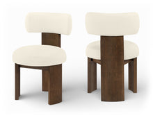 Load image into Gallery viewer, Atelier - Vegan Leather Upholstered Dining Chair (Set of 2) - Painted Brown Frame
