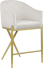 Load image into Gallery viewer, Xavier - Counter Stool with Gold Legs
