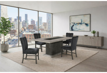 D8030DT - Dining Table Top - Black / Brown