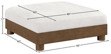 Load image into Gallery viewer, Turin - Chenille Fabric Upholstered Modular Ottoman - Walnut Base
