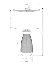 Load image into Gallery viewer, Lighting, Table Lamp, Ceramic, Contemporary - Gray
