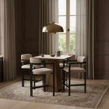 Load image into Gallery viewer, Aurum - Vegan Leather Upholstered Counter Stool - Taupe
