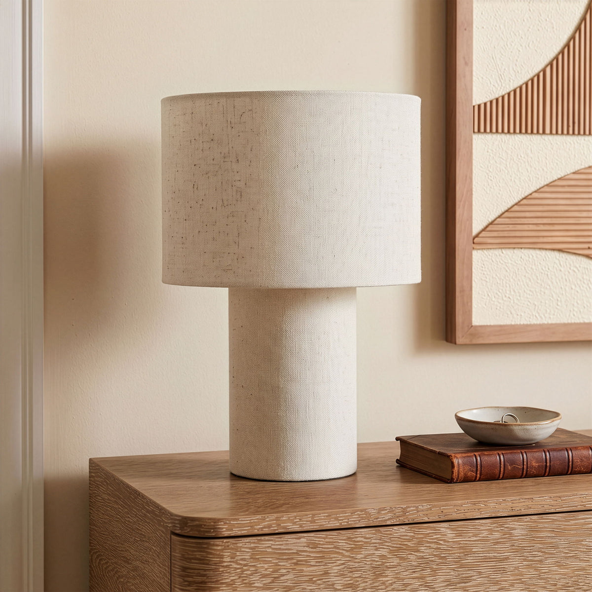 Monarca - Linen Textured Fabric Table Lamp