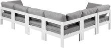 Load image into Gallery viewer, Nizuc - Outdoor Patio 6 Piece Modular Sectional With White Frame
