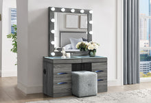 Load image into Gallery viewer, Lexi - Vanity Set With Stool - Gray

