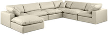 Load image into Gallery viewer, Comfy - 7 Piece Faux Leather Modular Sectional With Chaise
