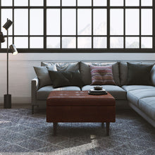 Load image into Gallery viewer, Shay - Large Square Coffee Table Storage Ottoman Mid-Century Style
