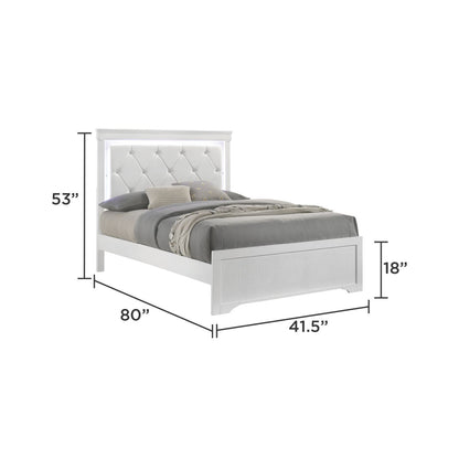 Blaze - Modern Bed With LED Headboard