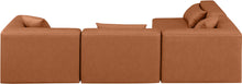 Load image into Gallery viewer, Cube - 4 Piece Modular Corner Sectional - Cognac
