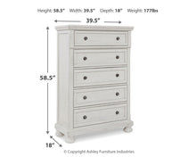 Load image into Gallery viewer, Robbinsdale - Five Drawer Chest - Antique White

