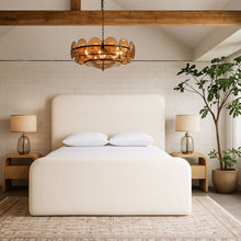 Load image into Gallery viewer, Fira - Linen Textured Fabric Upholstered Bed
