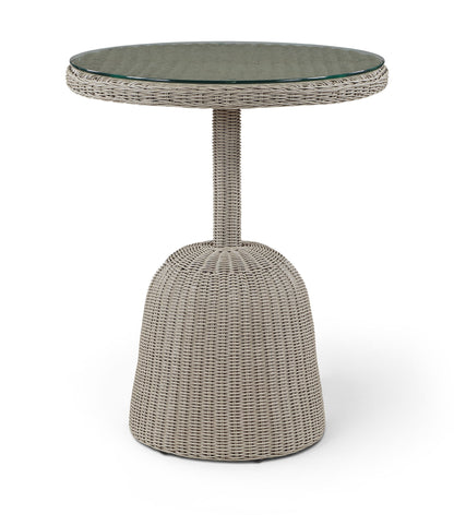 Seacrest - Tempered Glass Top And Wicker Outdoor Patio Counter Height Table